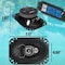 Pyle Pyle 3-Way Universal Car Stereo Speakers, 300W, 4"x6" Triaxial Loud Audio, Universal OEM Replacement PL4163BK - alternate 8